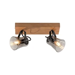 Deckenleuchte GREEN LANGSTRÖM, 2x E14/10Watt max., Holz-natur