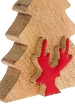 Deko Puzzle Baum mit Renntier, mittel
