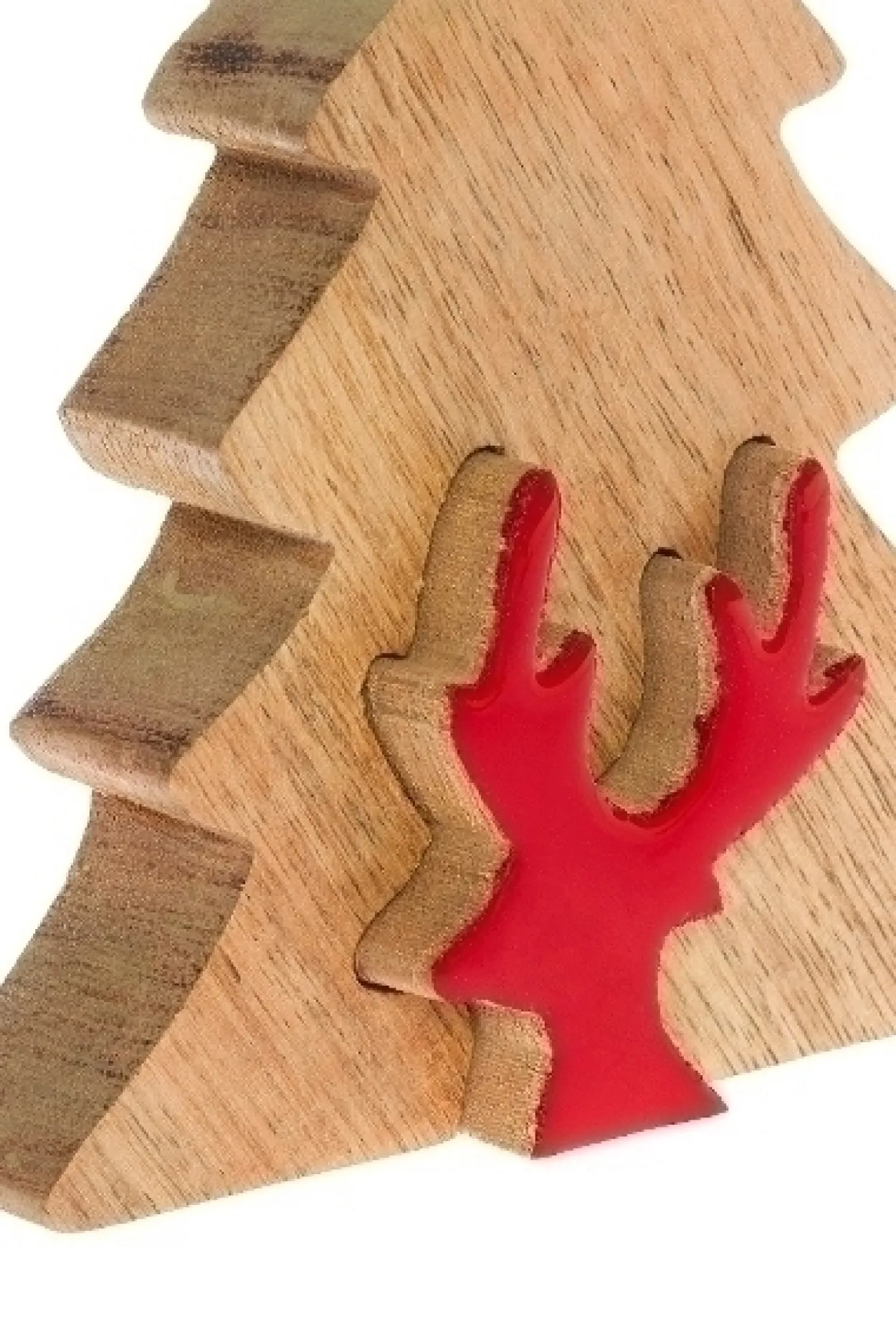 Deko Puzzle Baum mit Renntier, mittel