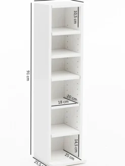 Design Bücherregal WL5. Weiß