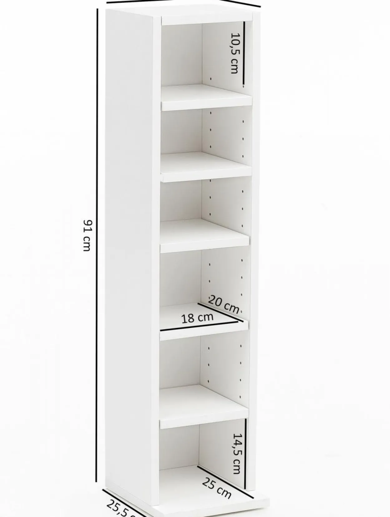 Design Bücherregal WL5. Weiß