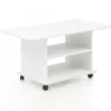 Design Couchtisch 95 x 51 x 54,5 cm Weiß