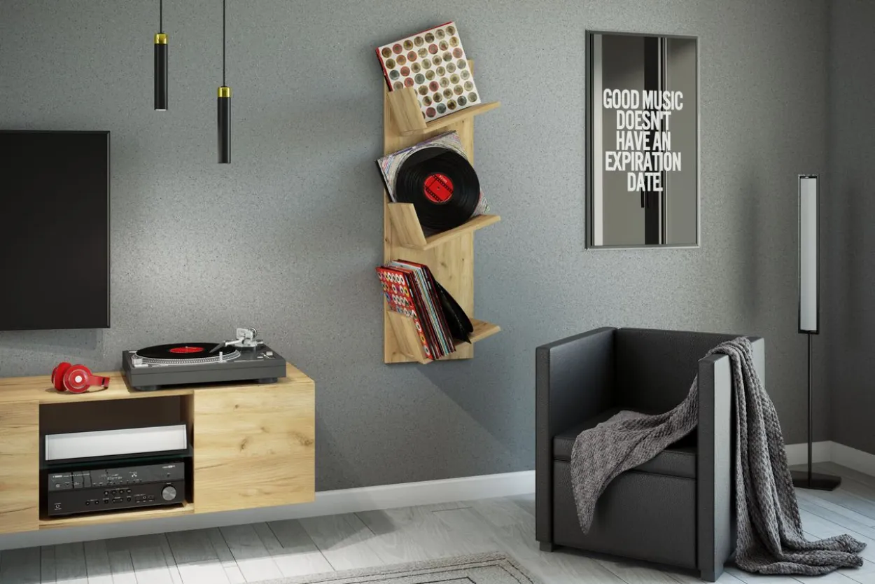 Design LP-Regal "Sulda" Honig-Eiche