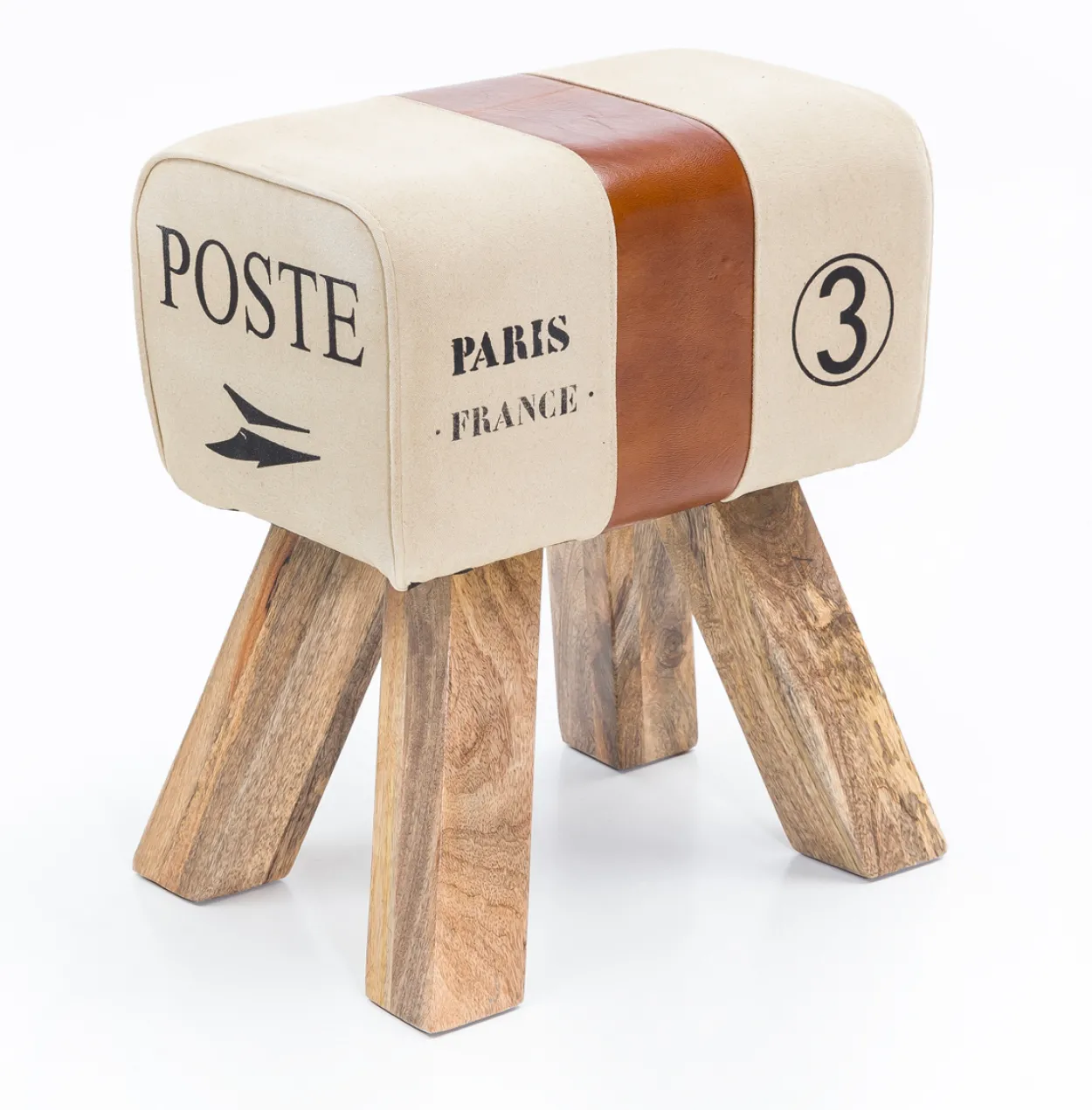 Design Turnbock Sitzhocker CANVAS Braun