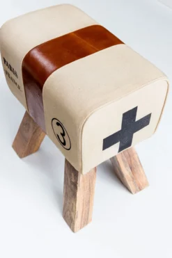 Design Turnbock Sitzhocker CANVAS Braun