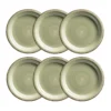 Dessertteller 19,5 cm, 6-er Set, OLIVGRÜN