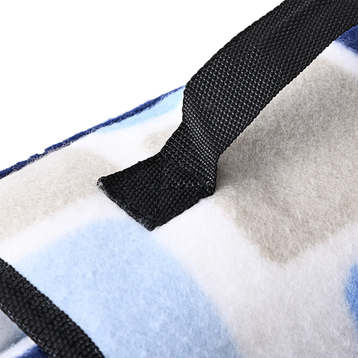 Detex Picknickdecke Quadrate/Blau 2x2m