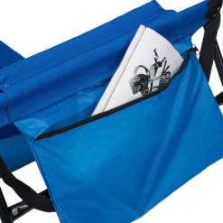 Detex Strandmatte mit Lehne & Kopfkissen 158 cm x 56cm blau