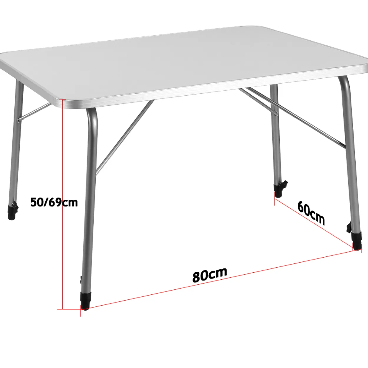 Deuba Alu Tisch klappbar + höhenverstellbar