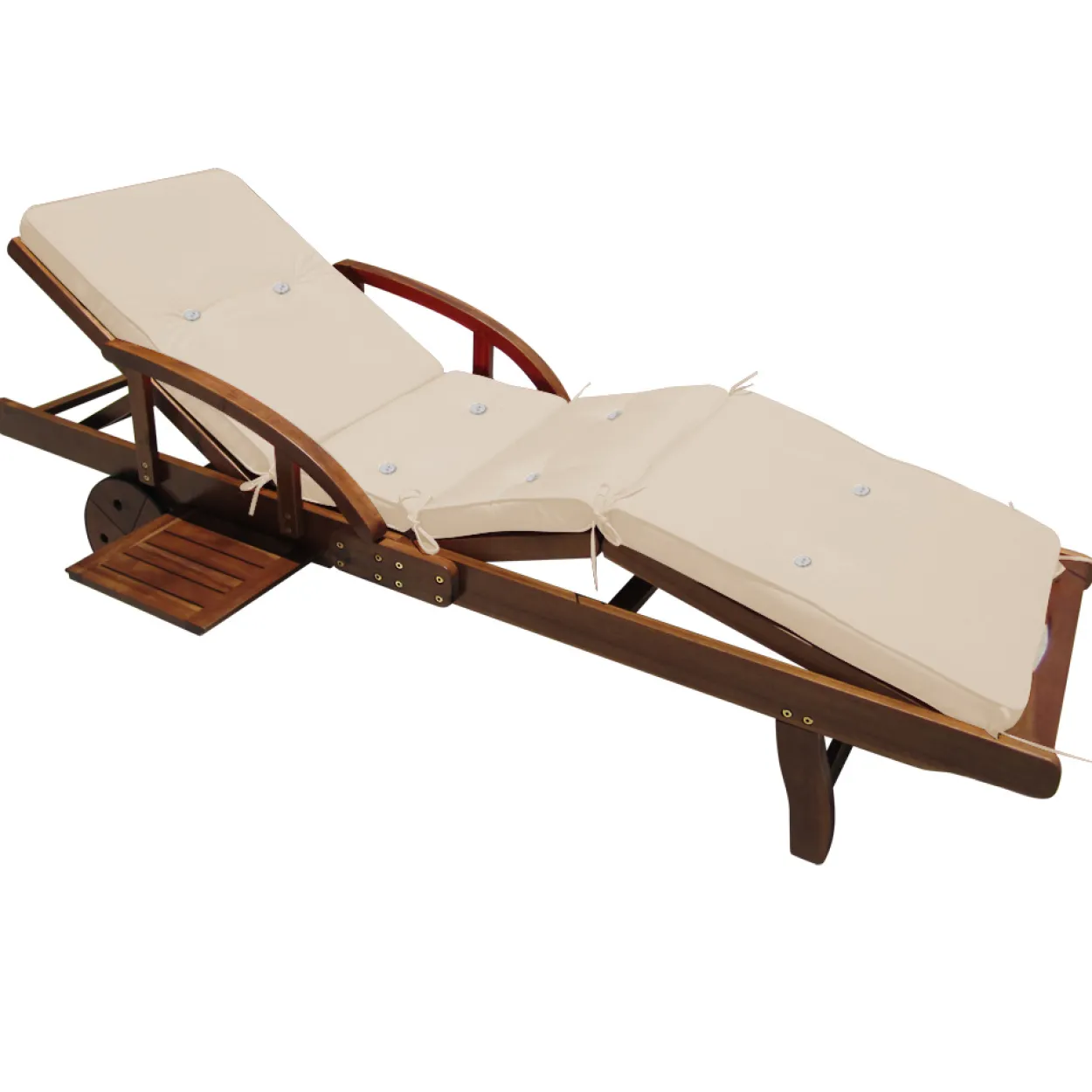 Deuba Auflage Sunlounger creme