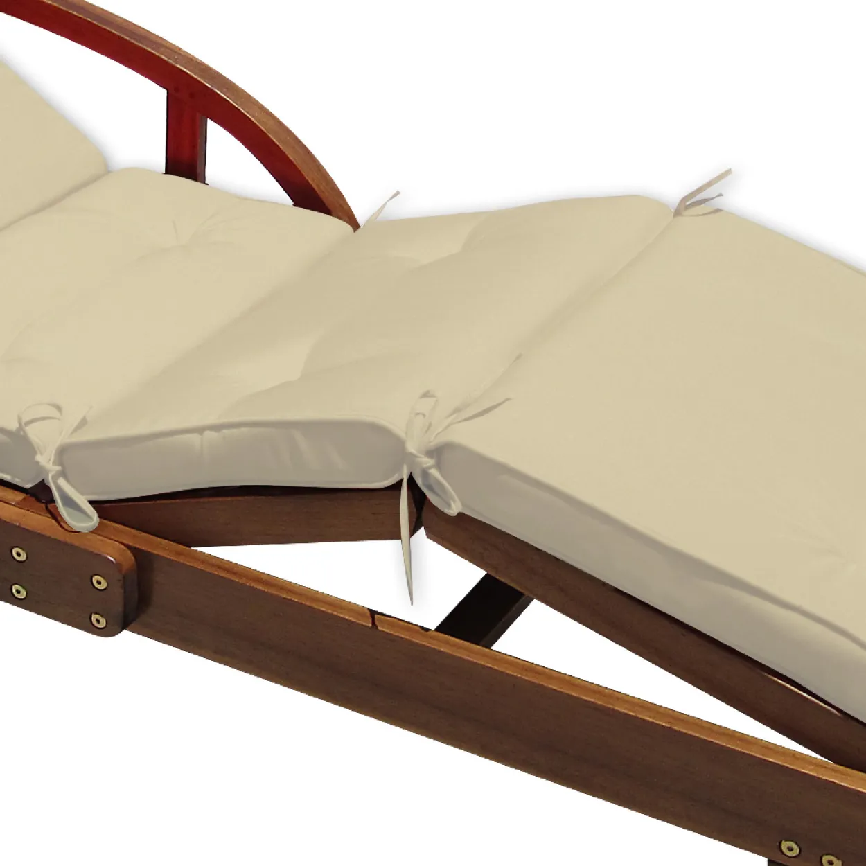Deuba Auflage Sunlounger creme