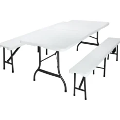 Deuba Bierzeltgarnitur 3 tlg. 180 cm