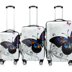 Deuba Butterfly Hartschalenkofferset