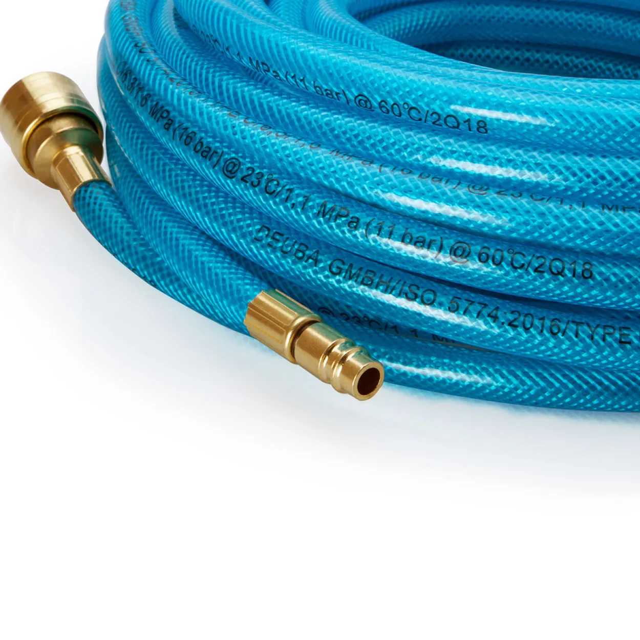 Deuba Druckluftschlauch 10m Schnellkupplung/Stecker