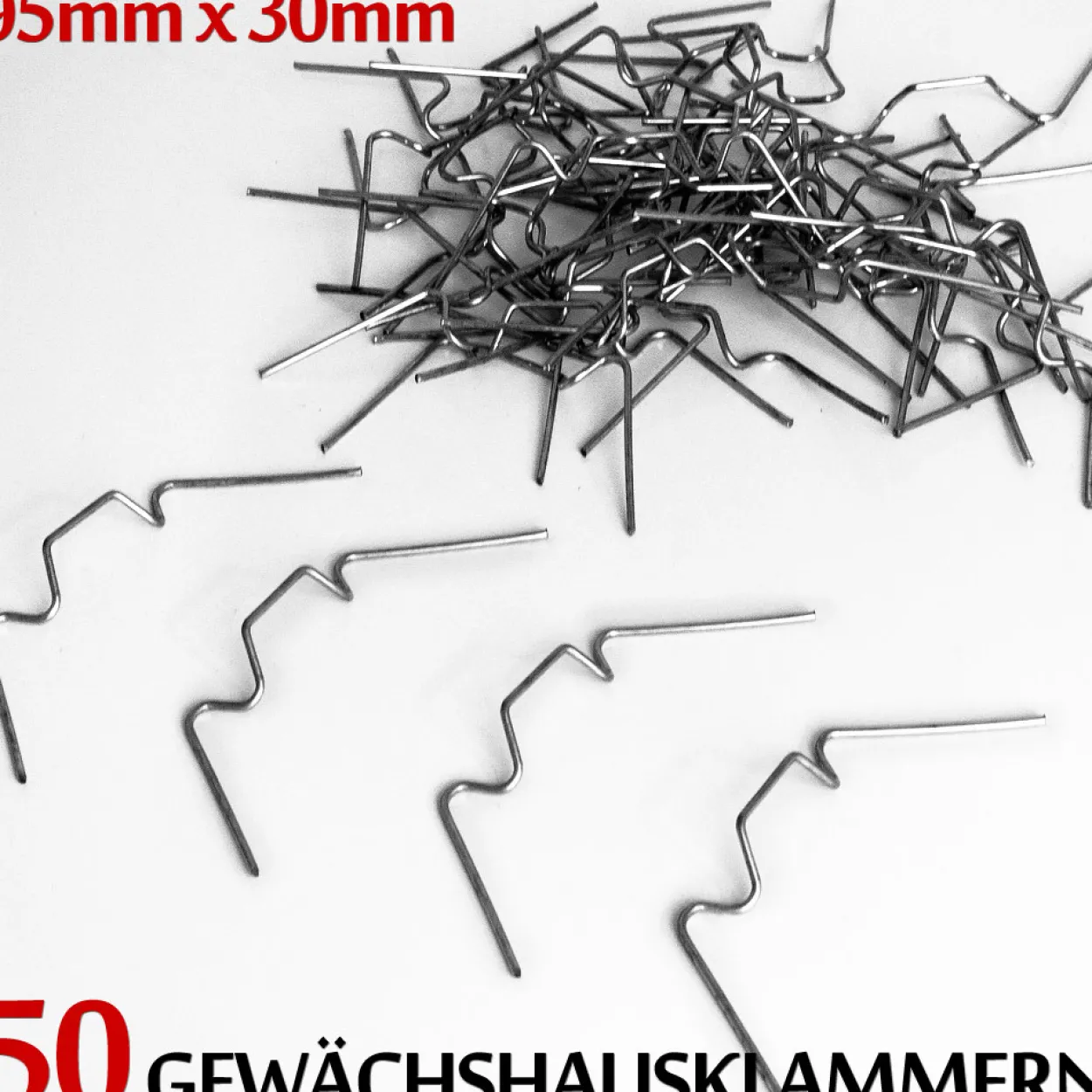 Deuba 100er Set Gewächshausklammern
