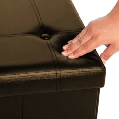 Deuba Faltbare Sitzbank/Sitzhocker MDF braun