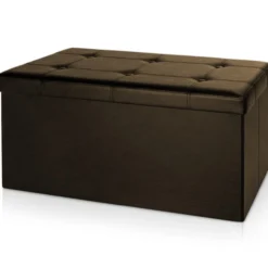 Deuba Faltbare Sitzbank/Sitzhocker MDF braun
