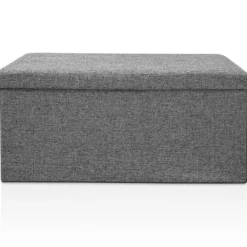 Deuba Faltbare Sitzbank/Sitzhocker MDF grau