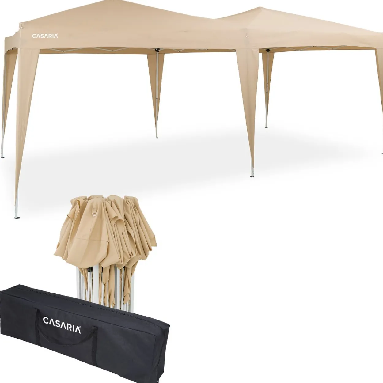 Deuba Faltpavillon Beige 3x6m