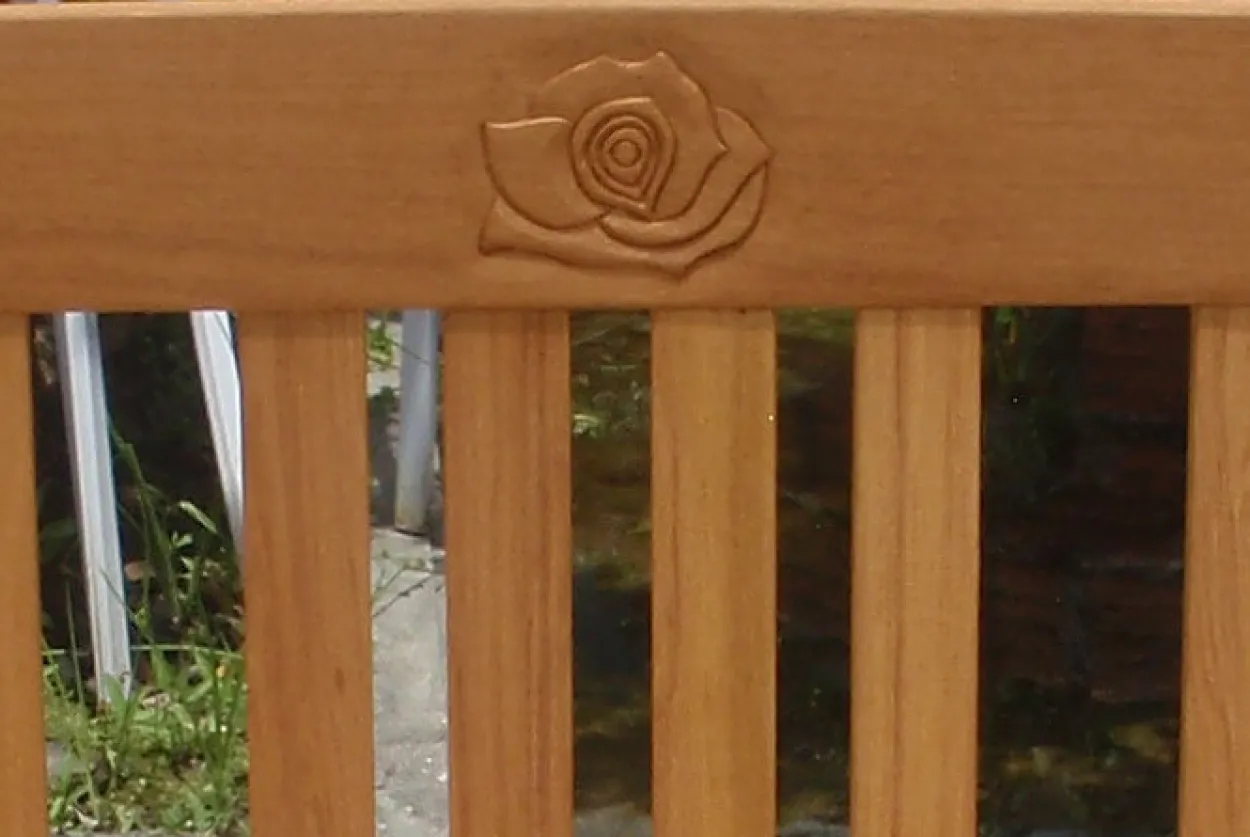 Deuba Gartenbank Rose 155cm Eukalyptus Hartholz