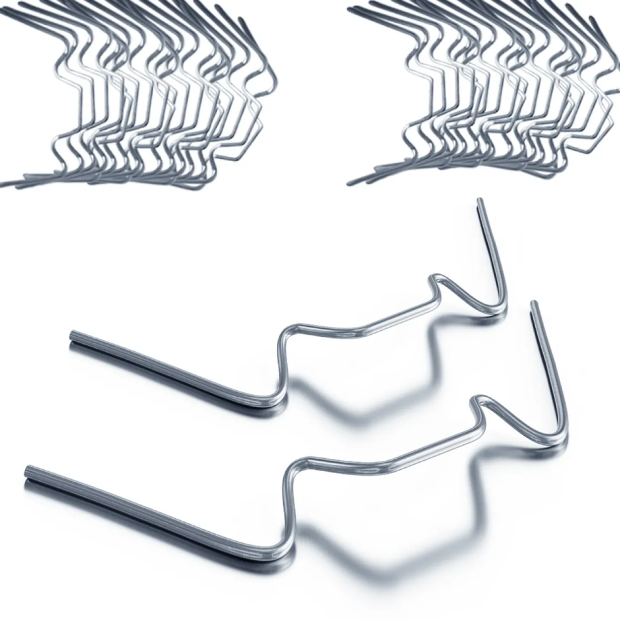 Deuba Gewächshausklammern Stahl 50er Set 8,5 x 3cm silber
