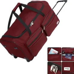 Deuba Große Reisetasche 85L rot
