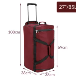 Deuba Große Reisetasche 85L rot