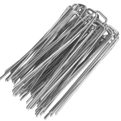 Deuba Heringe U 50er Set 15cm - 3mm silber