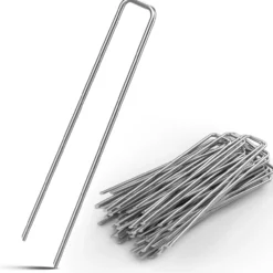Deuba Heringe U 50er Set 15cm - 3mm silber