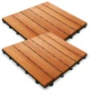 Deuba Holzfliese Eukalyptus 30 x 30cm braun