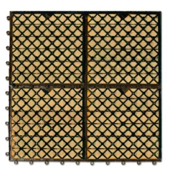 Deuba Holzfliese Eukalyptus 30 x 30cm braun