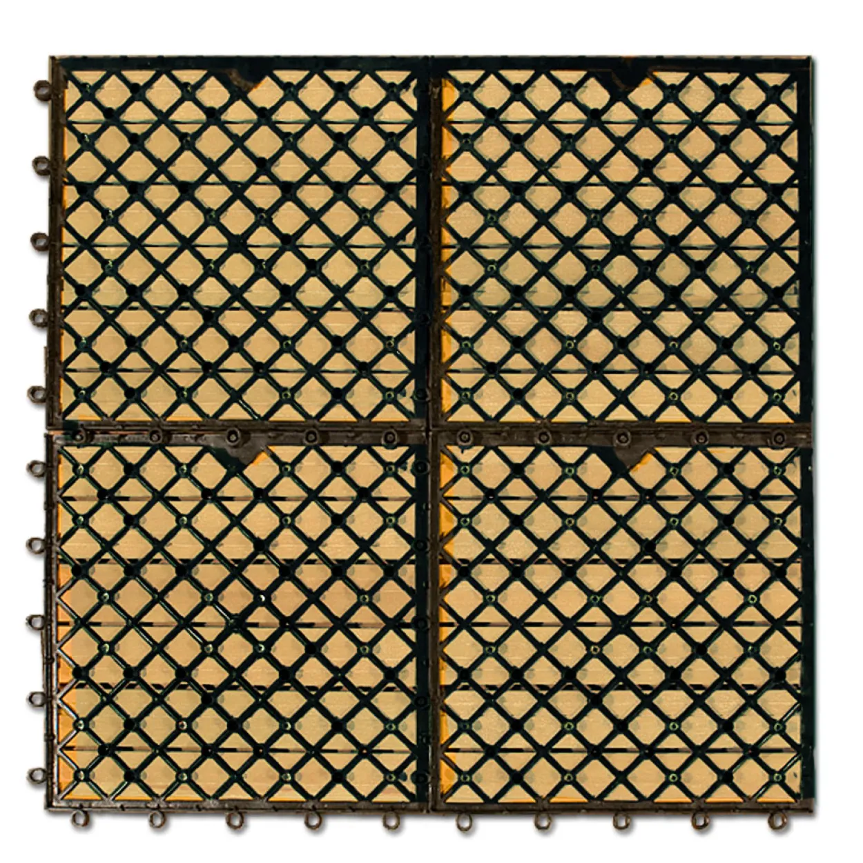 Deuba Holzfliese Eukalyptus 30 x 30cm braun