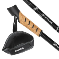Deuba Nordic Walking Stöcke 68 – 135cm grau