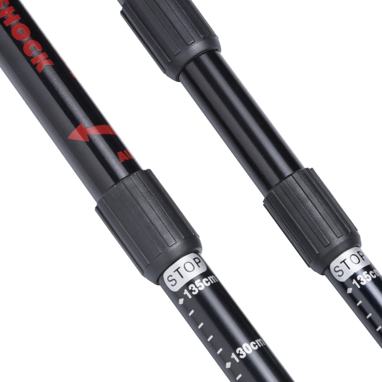 Deuba Nordic Walking Stöcke 68 – 135cm rot