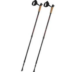 Deuba Nordic Walking Stöcke 68 – 135cm rot