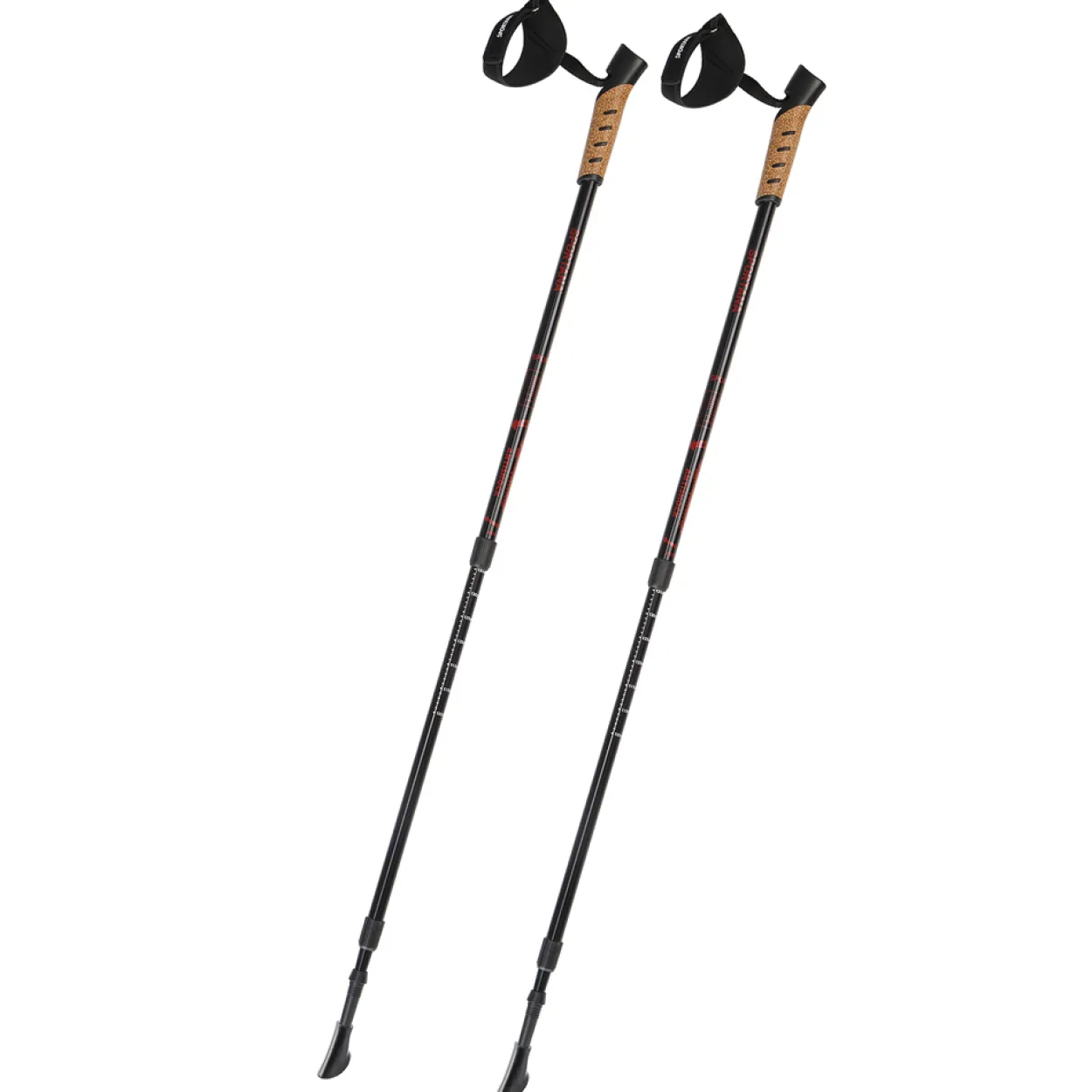 Deuba Nordic Walking Stöcke 68 – 135cm rot