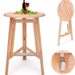 Deuba PARTY Stehtisch aus Massivholz