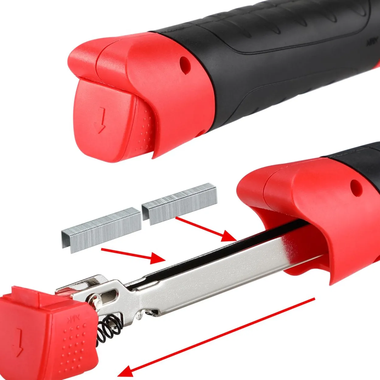 Deuba Schlagtacker 34,5 x 8,5 x 3,5cm schwarz / rot