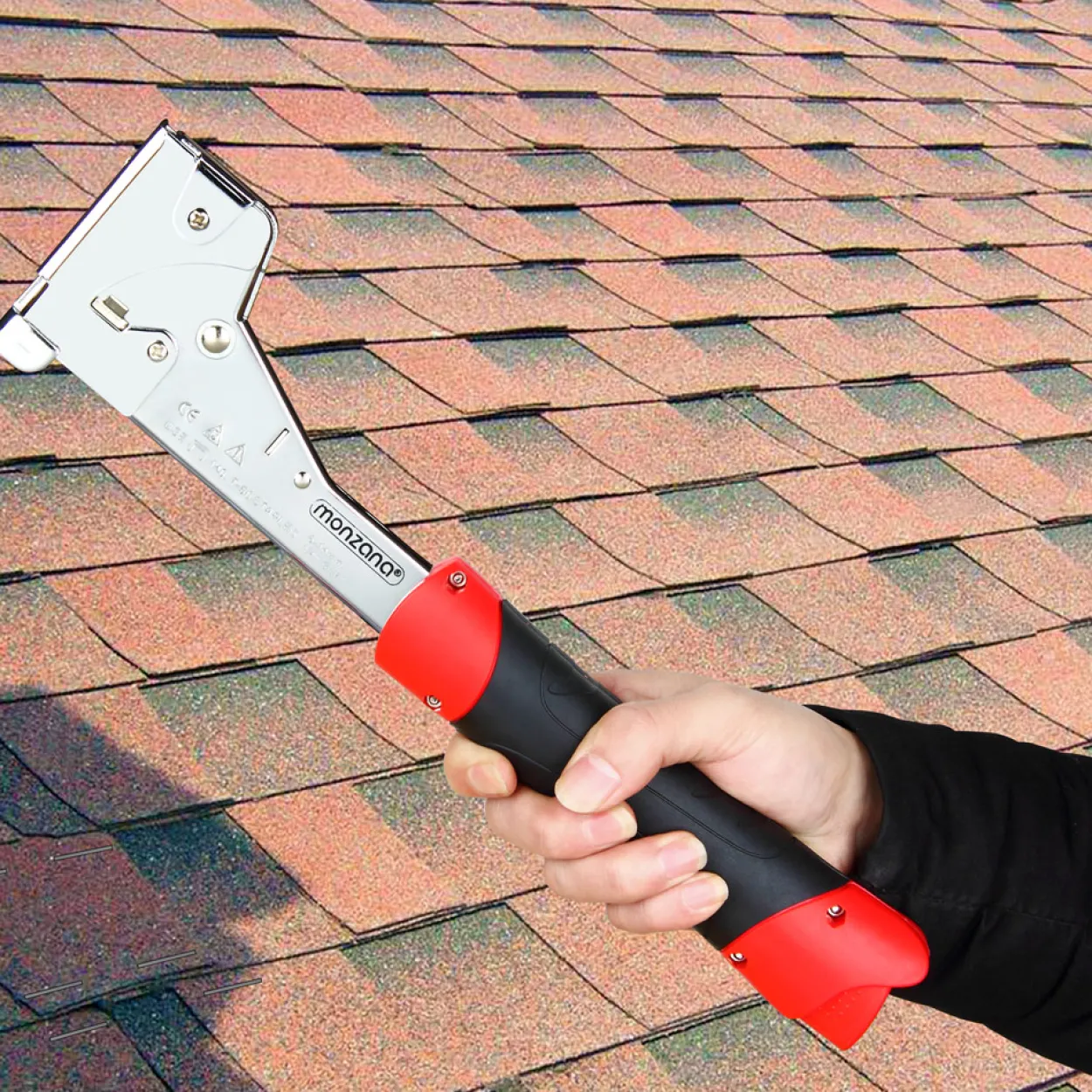 Deuba Schlagtacker 34,5 x 8,5 x 3,5cm schwarz / rot