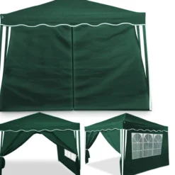 Deuba Seitenwand 2x für Capri 3x3 Pavillons grün