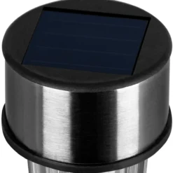 Deuba Solarleuchte LED Gartenleuchte 31cm 8 tlg weiß