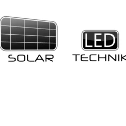 Deuba Solarleuchte LED Gartenleuchte 31cm 8 tlg weiß