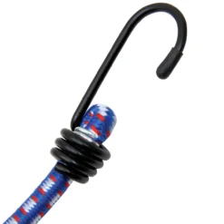 Deuba Spanngummi Expander 10er Set 30,5cm x 0,8cm blau / weiß / rot