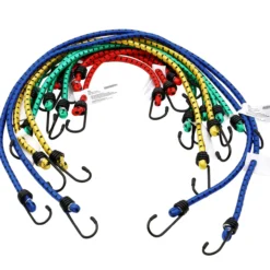 Deuba Spanngummi Expander 12 tlg 95cm x 0,8cm blau gelb grün rot