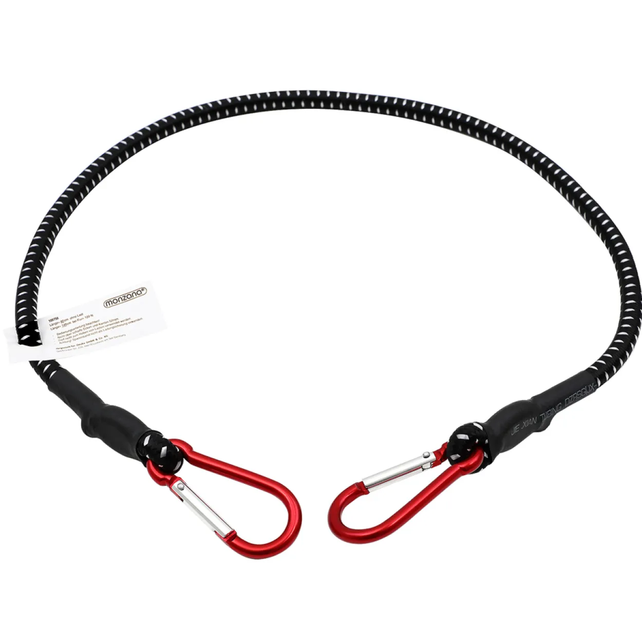 Deuba Spanngummi Expander 80 x 1cm 2er Set schwarz / weiß / rot