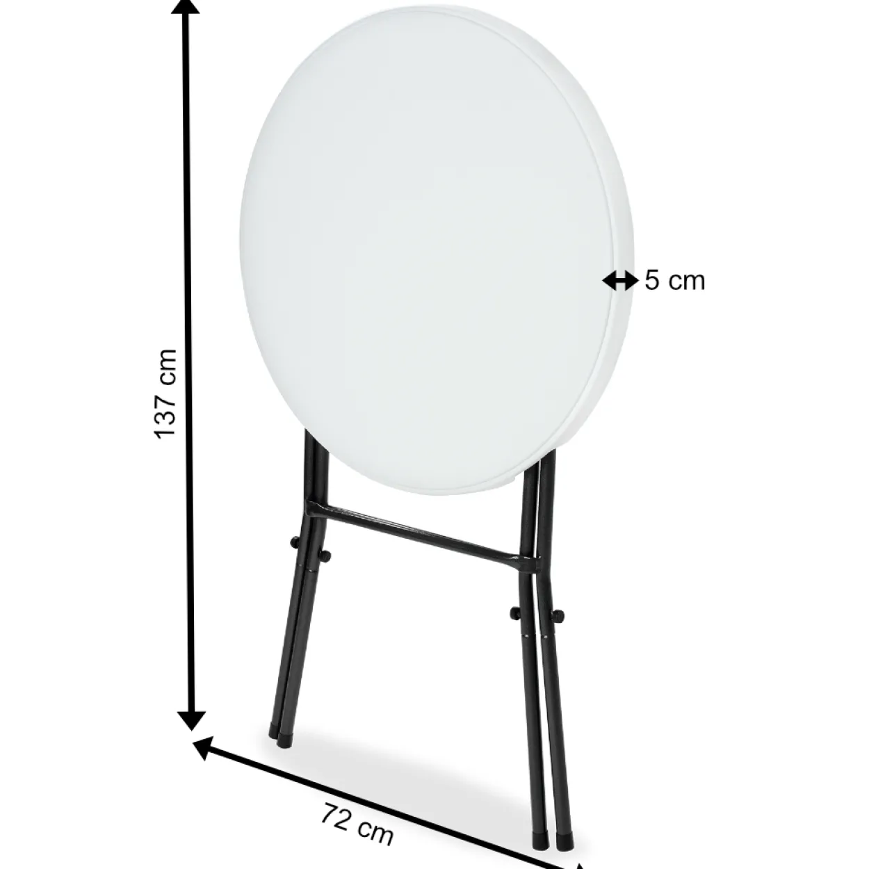 Deuba Stehtisch aus Kunststoff, 80 cm