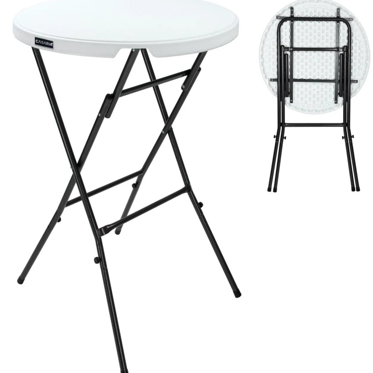 Deuba Stehtisch aus Kunststoff, 80 cm