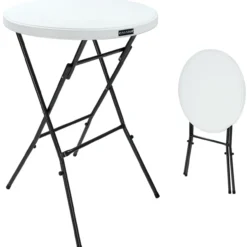 Deuba Stehtisch aus Kunststoff, 80 cm
