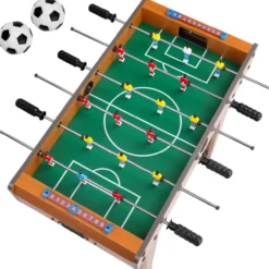 Deuba Tischfussball Kicker mini 69 x 62cm braun