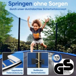 Deuba Trampolin 305 cm mit Sicherheitsnetz